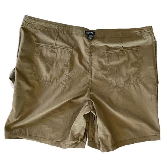 NWT - Cherokee Classic Green Chino Walking Shorts Velcro & Zipper Pockets Sz 44 - Picture 7 of 9